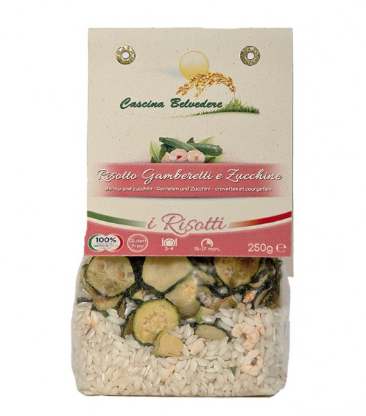 Risotto with shrimps and zucchini - 250 gr.