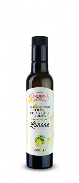 Natives Extra-Olivenöl mit Zitronenaroma - 0,25 lt.
