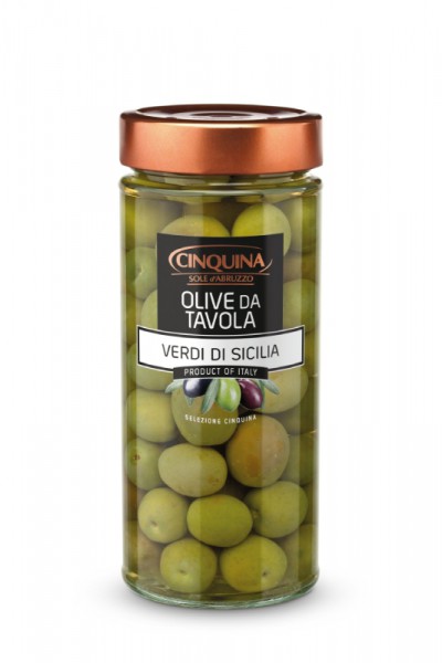 Olive da tavola Verdi di Sicilia - 320 gr.