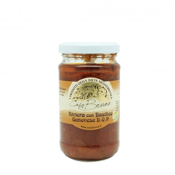 Riviera sauce with PDO Genoese basil - 180 gr.