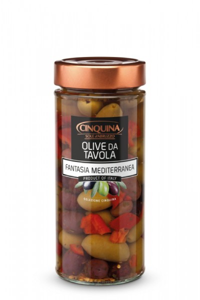 Olive da tavola Fantasia Mediterranea - 320 gr.